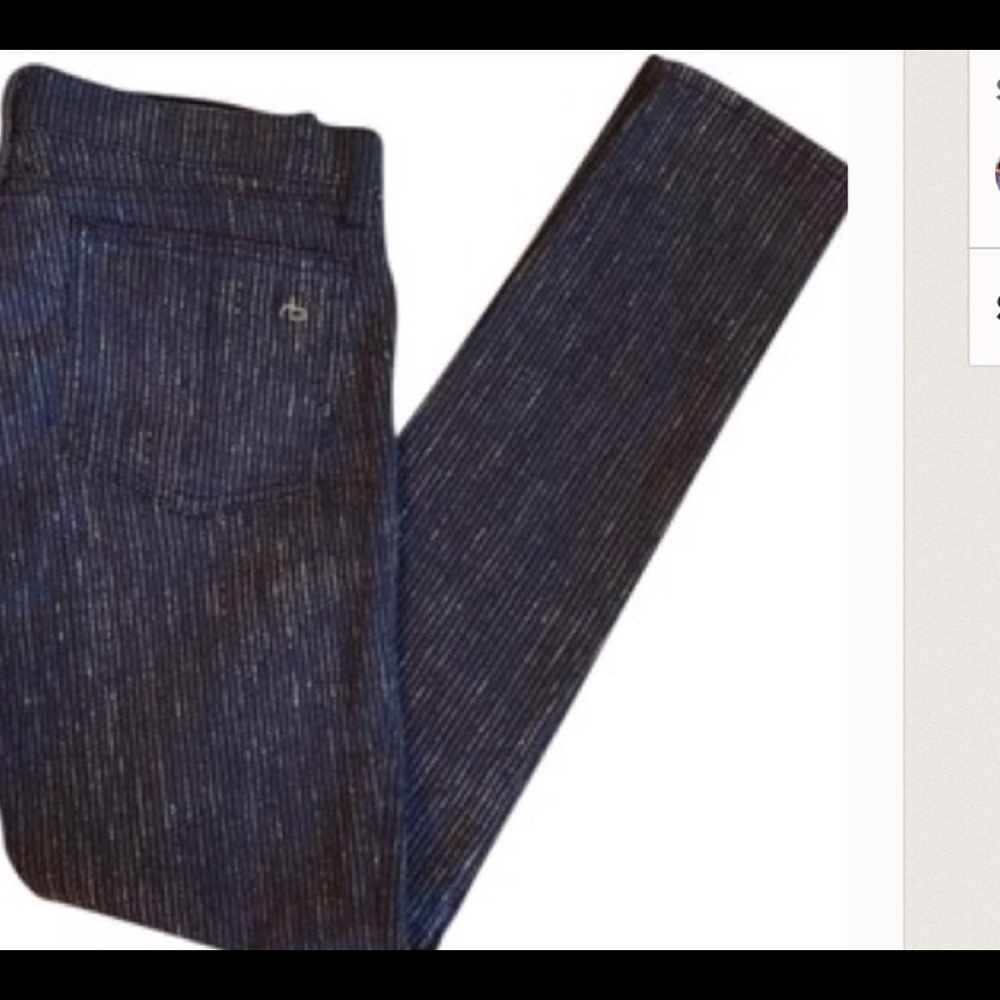 Rag & Bone pin stripe skinny jean